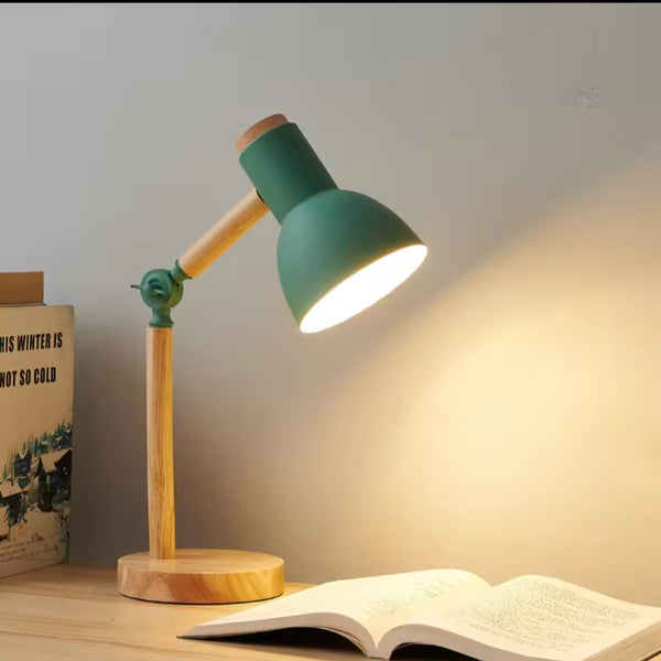 Lampara De Madera Sobremesa